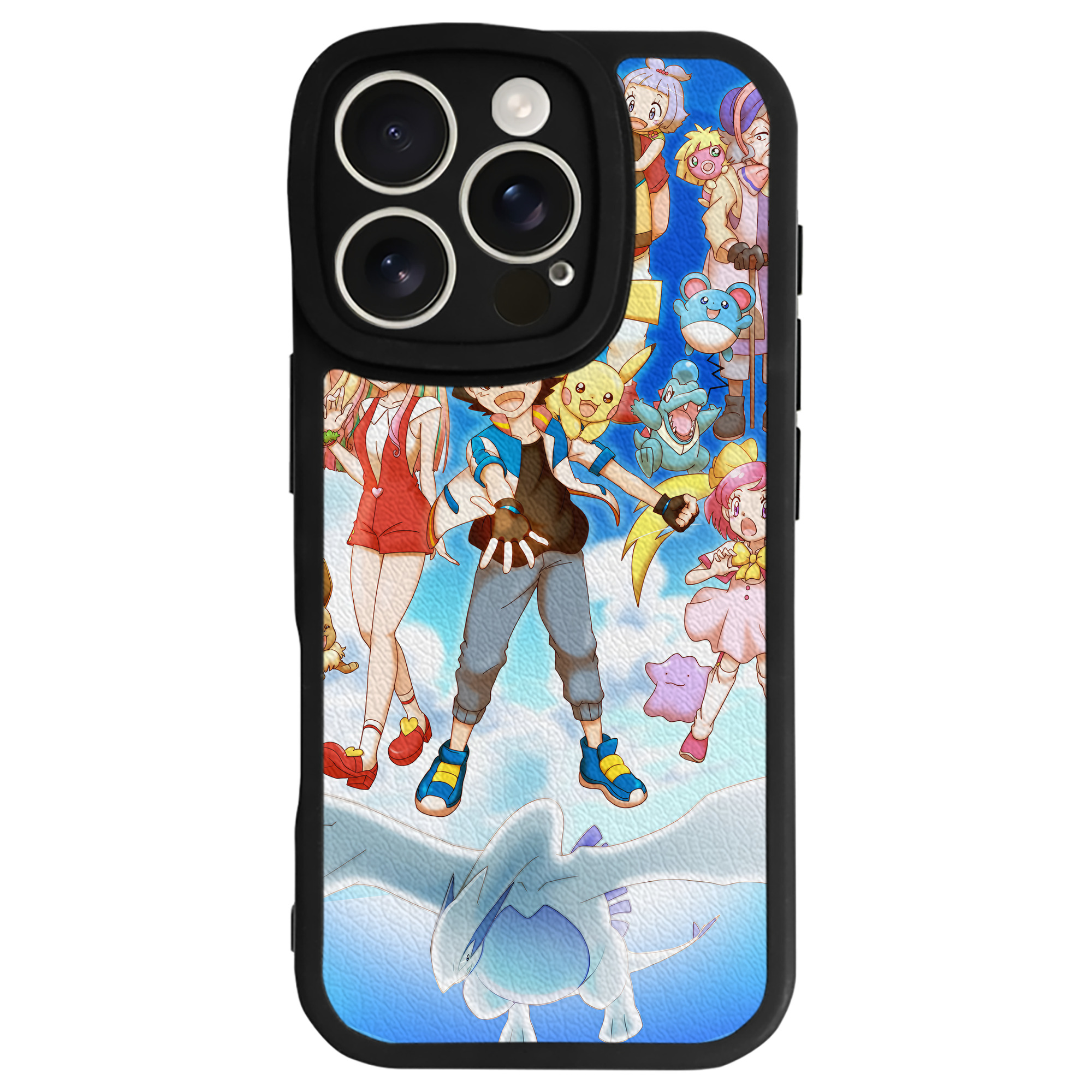 （画像用） ポケットモンスター Pokémon 【iPhone 16シリーズ対応】シリコンスマホケース（レザー調） 材質：シリコン